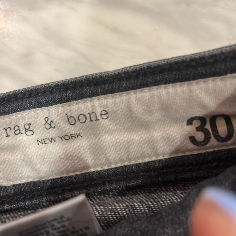 Rag and Bone Cate mid-rize skinny jeans snakeskin print jeans - Picture 5 of 5